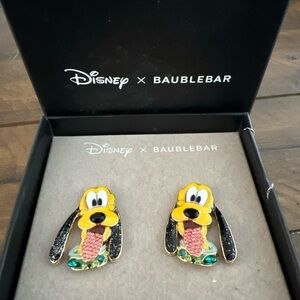 Disney X Baublebar Pluto Earrings Limited Edition Sparkly Rhinestone